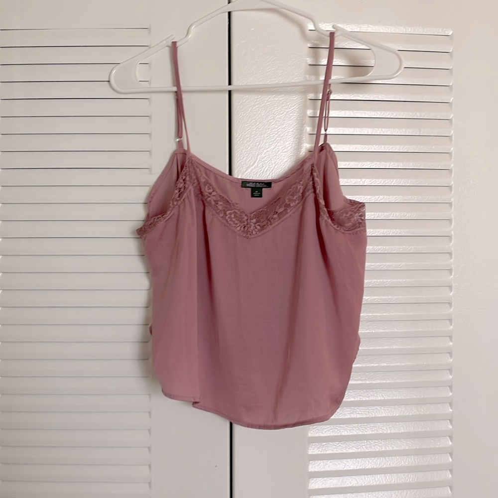 Rose Silky crop top